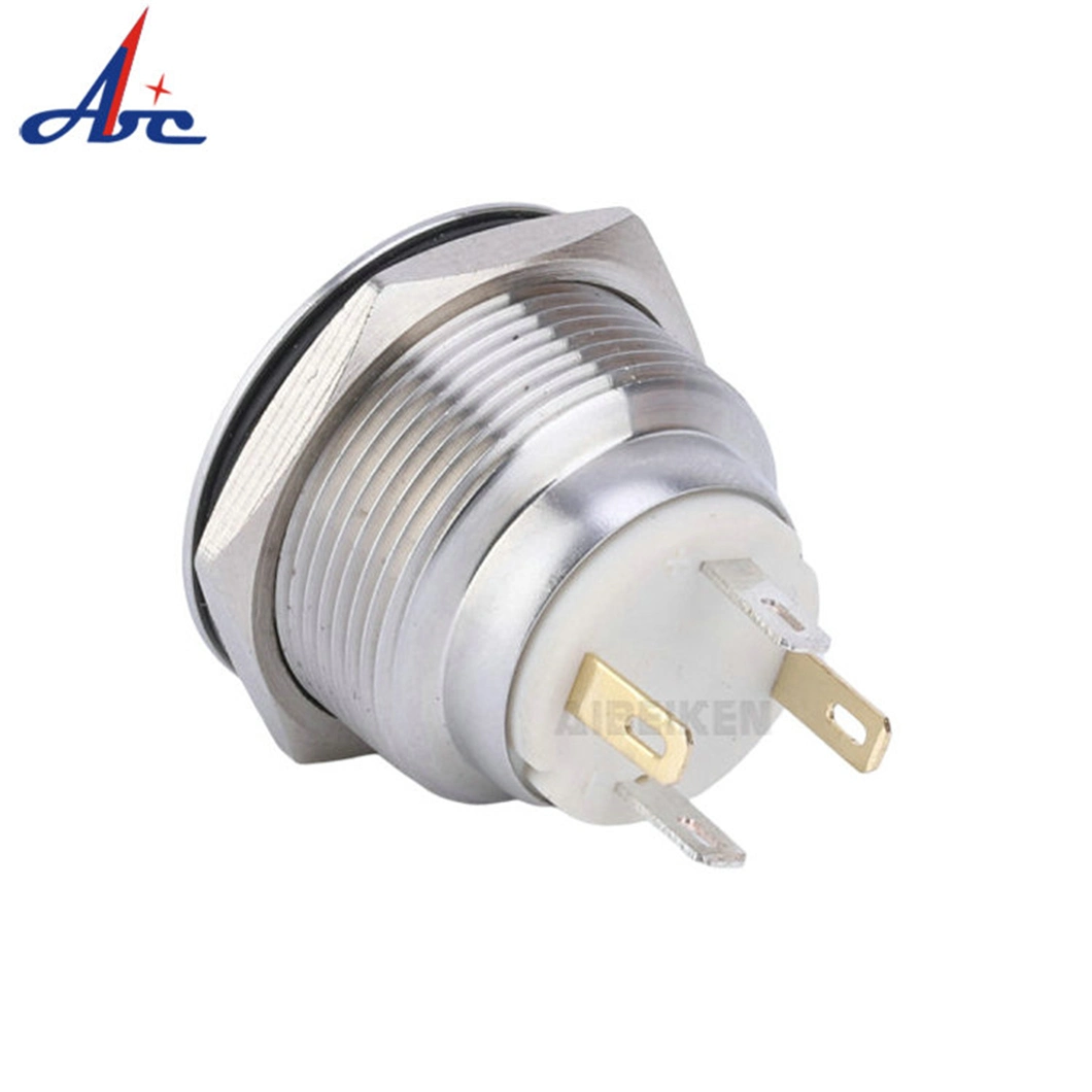 22mm 1no Ring LED Illuminated Metal Push Button Power Switch