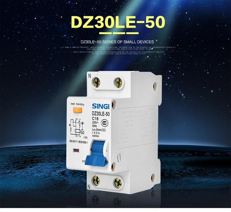 Residual Current Circuit Breaker with Over Current Protection/RCBO/RCCB/Dz30le-50